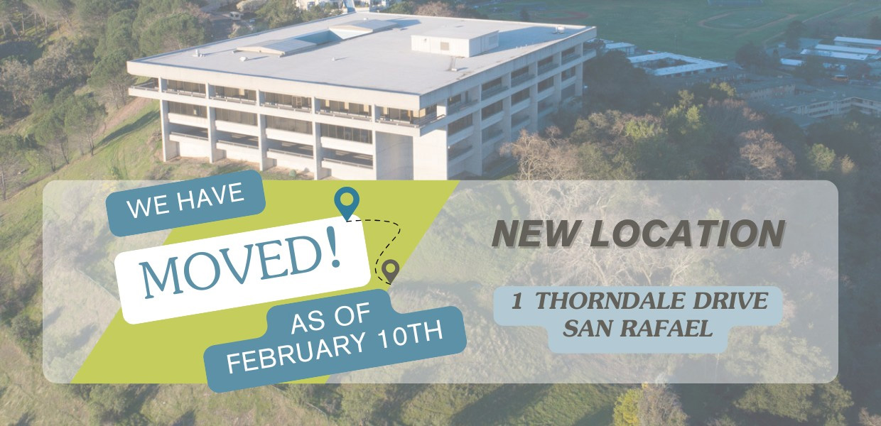 PESCM has moved to a new location: 1 Thorndale Drive, San Rafael